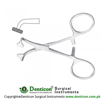 Non Perforating Towel Clamp Stainless Steel, 13.5 cm - 5 1/4"